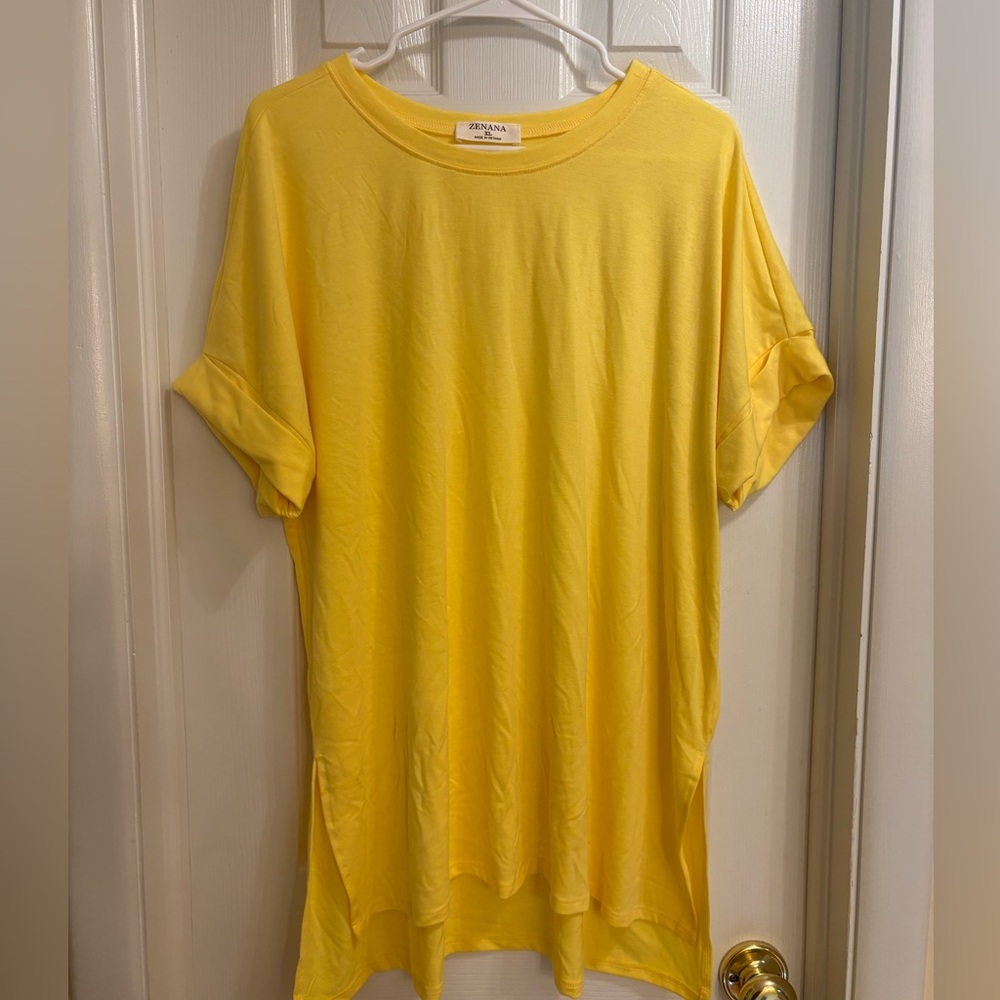 Zenana Outfitters Bright Yellow Short Sleeve Tee